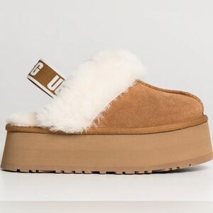 Ugg Chestnut Funkette Slippers Size 8